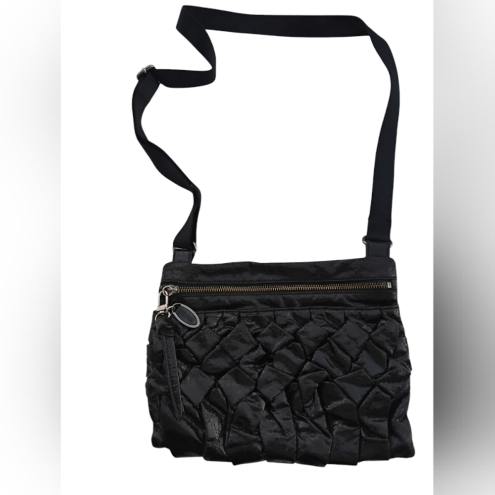Kenneth Cole Reaction Black Quilted Crossbody Bag purse